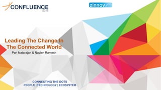Leading The Change In
The Connected World
Pari Natarajan & Navien Ramesh
 