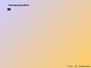 Werking bijziendheid




                       P. Feys - Sint – Jorisschool Menen
 