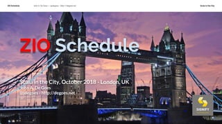 ZIO Schedule John A. De Goes — @jdegoes - http://degoes.net Scala in the City
ZIO Schedule
Scala in the City, October 2018 - London, UK
John A. De Goes
@jdegoes - http://degoes.net
 