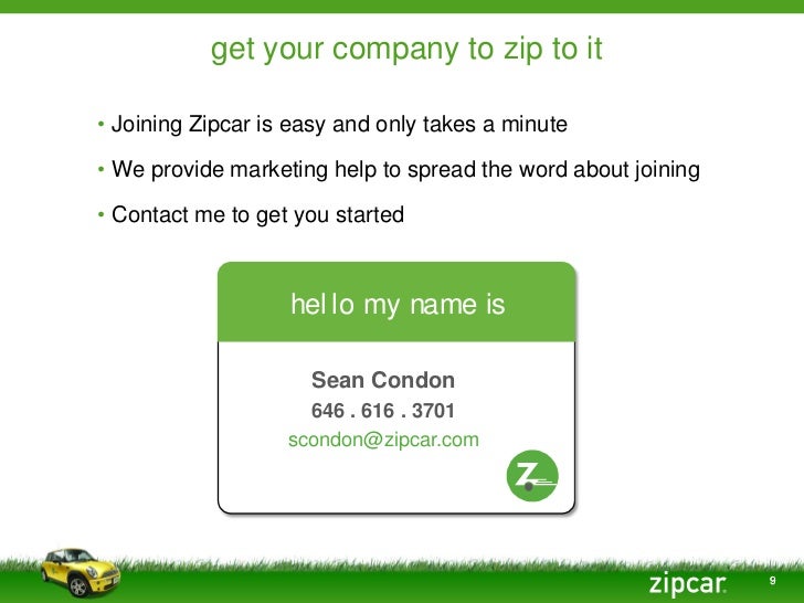 Zipcar for Business Powerpoint