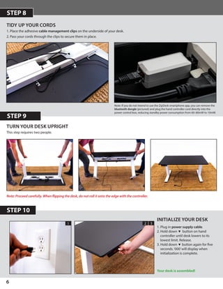 iMovR ZipDesk Standing Desk Installation and User Manual | PDF