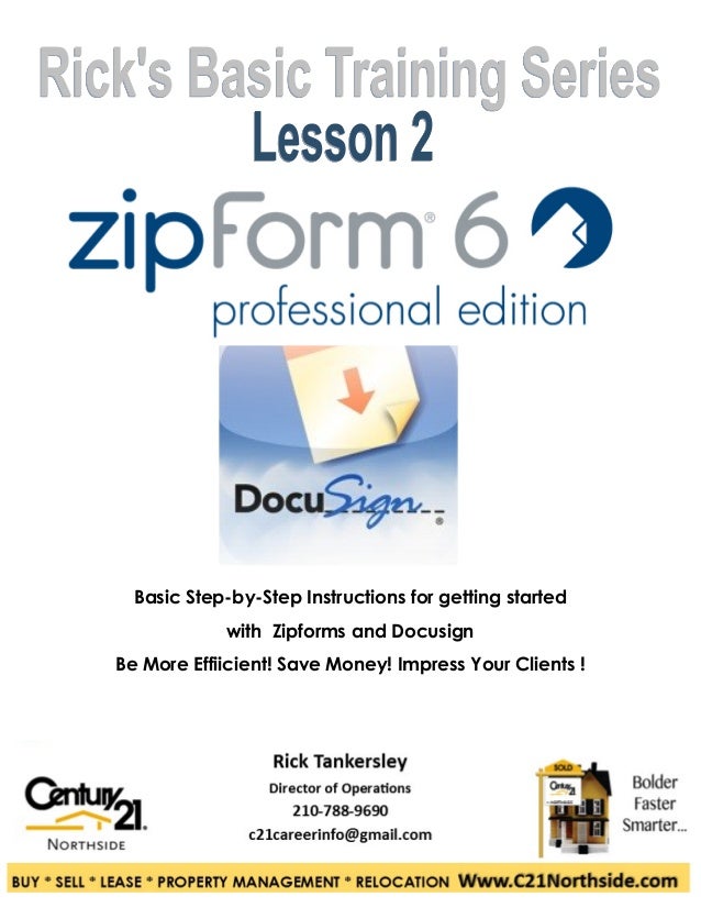 Zipform and Docusign Basics