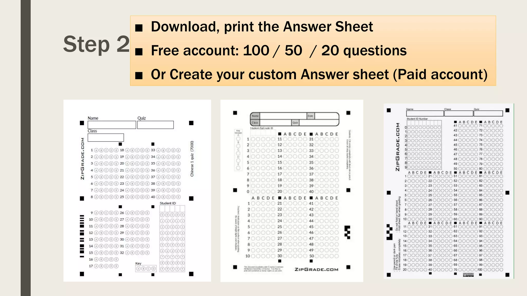 Save Time Use ZipGgrade | PPT
