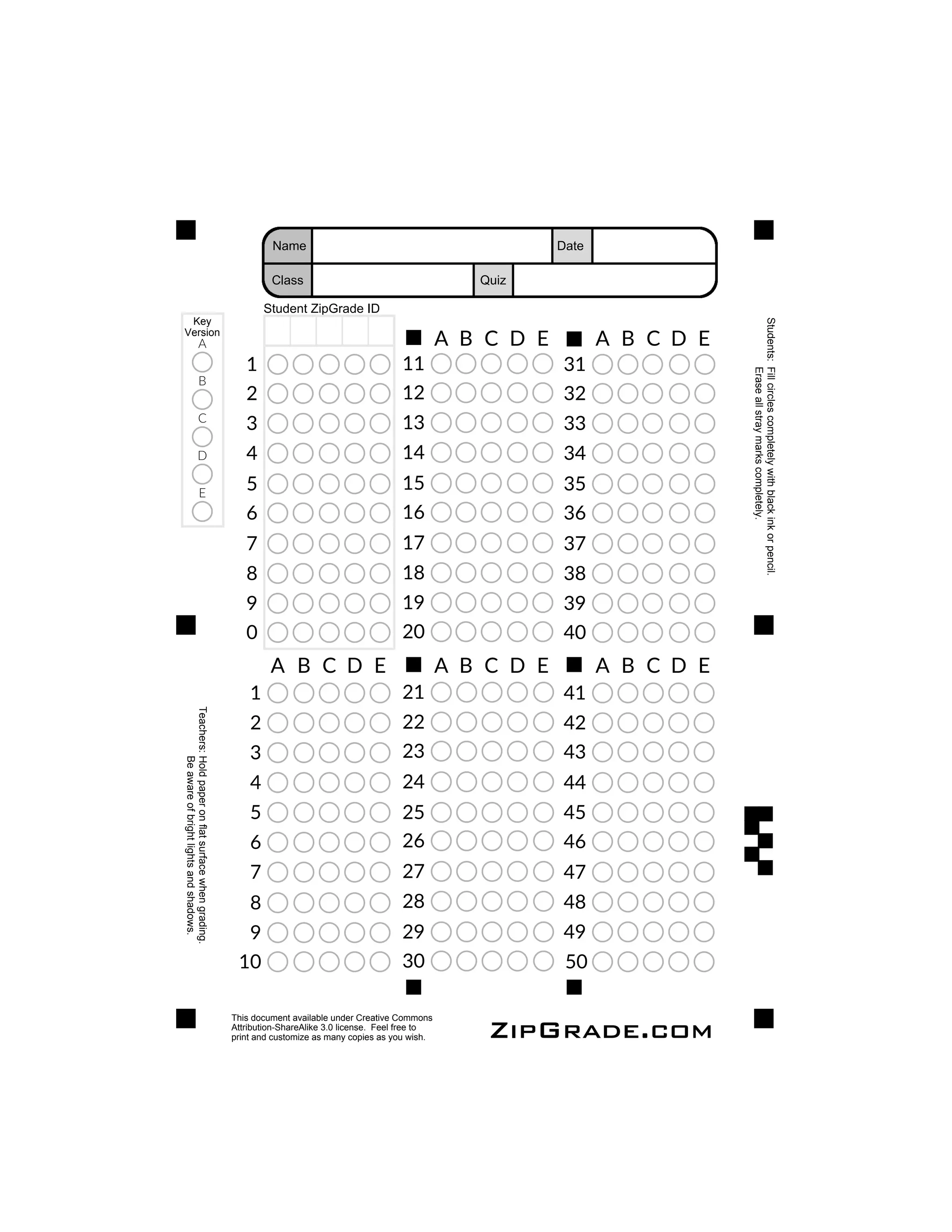 Zip Answer Key ZipGrade50QuestionV2.pdf