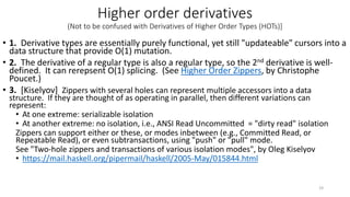 Higher order derivatives
(Not to be confused with Derivatives of Higher Order Types (HOTs)]
• 1. Derivative types are esse...