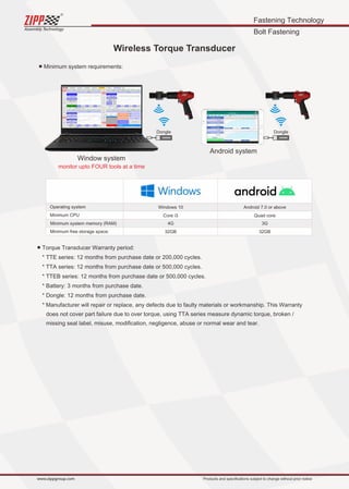 ZIPPTORK Torque control system catalog 2021 Edition