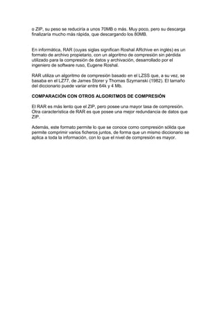 Zip y rar | PDF