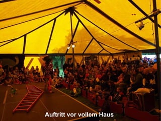 Auftritt vor vollem Haus 
