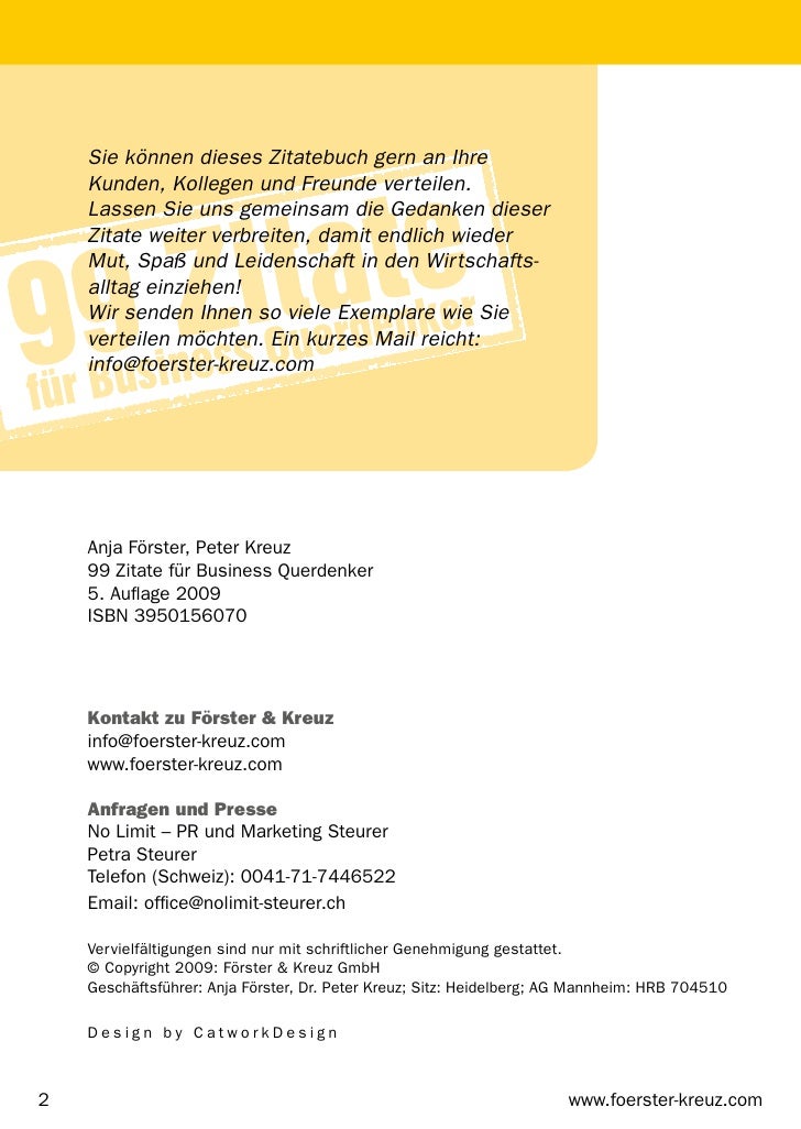 Forster Kreuz 99 Zitate Edition 2009 10