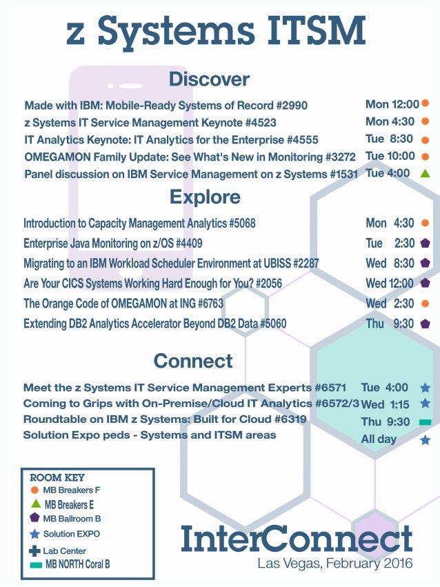 InterConnect 2016 IBM z Systems IT Service Management Key Sessions