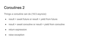 Python Coroutine Model Asynchronous Python A Gentle Introduction | PDF