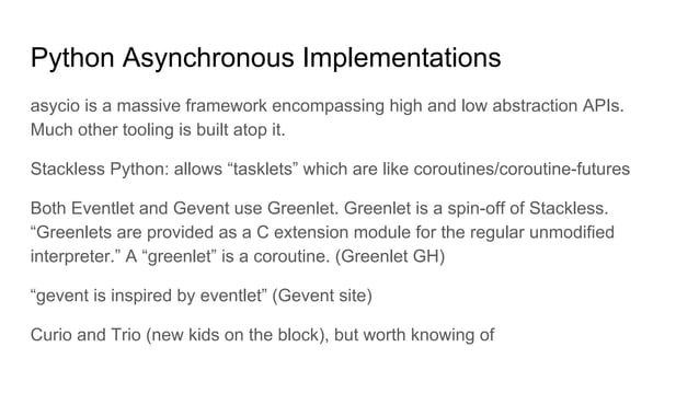Asynchronous Python A Gentle Introduction | PDF