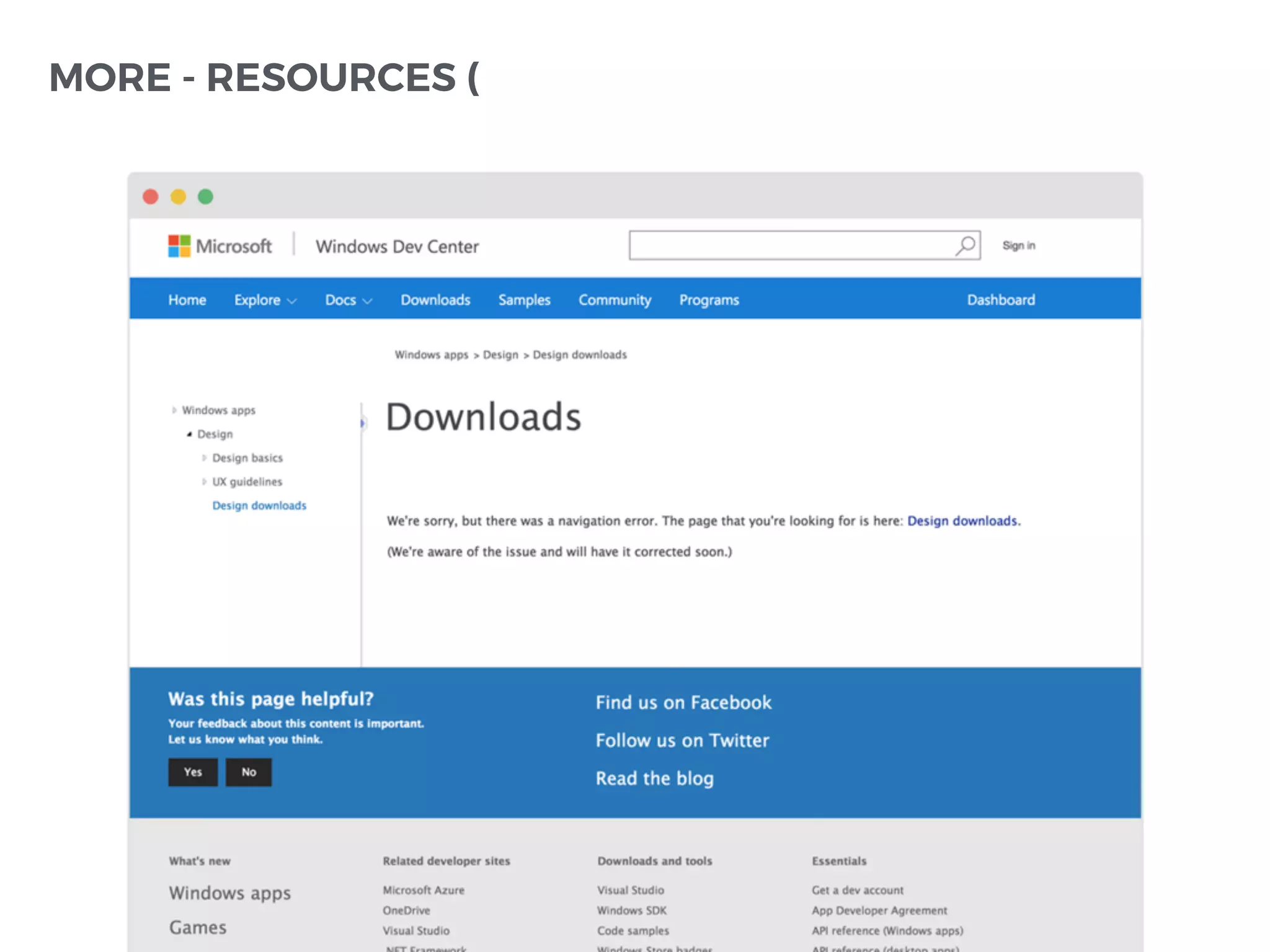 MORE - RESOURCES (
 