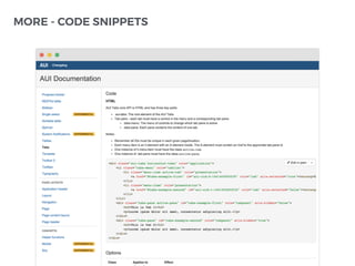 MORE - CODE SNIPPETS
 