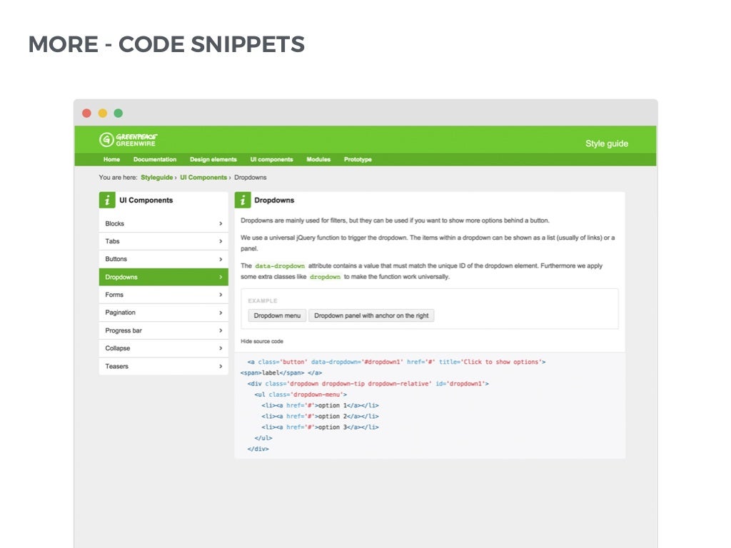 MORE - CODE SNIPPETS