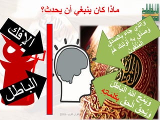 ‫الكرٌم‬ ‫القرآن‬ ‫لمتدبري‬ ‫العالمٌة‬ ‫الرابطة‬-2019 44
‫َحذث؟‬ ٌ‫أ‬ ٍ‫َُبغ‬ ٌ‫كا‬ ‫يارا‬
 