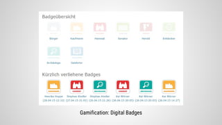 Gamification: Digital Badges
 