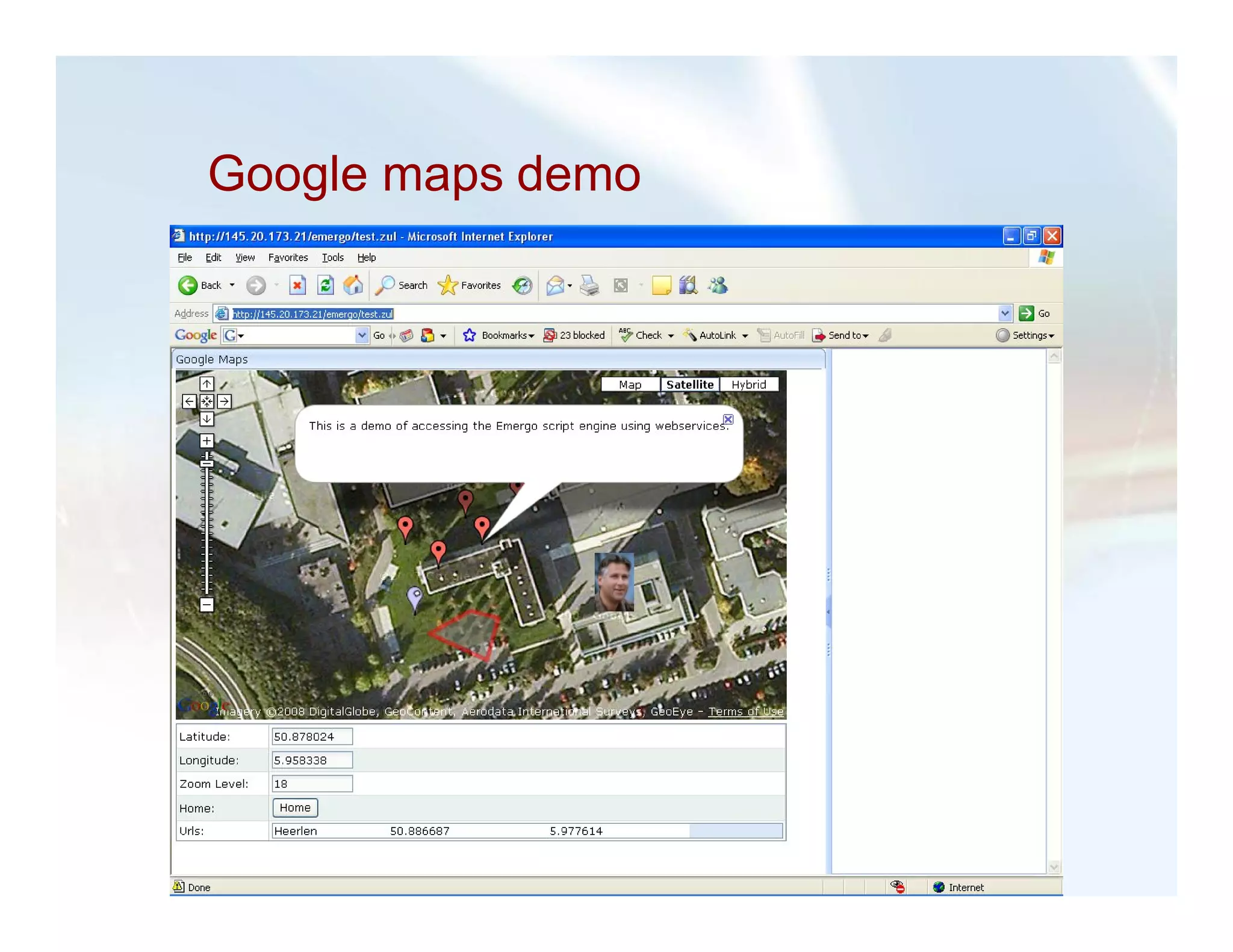 Google maps demo
 