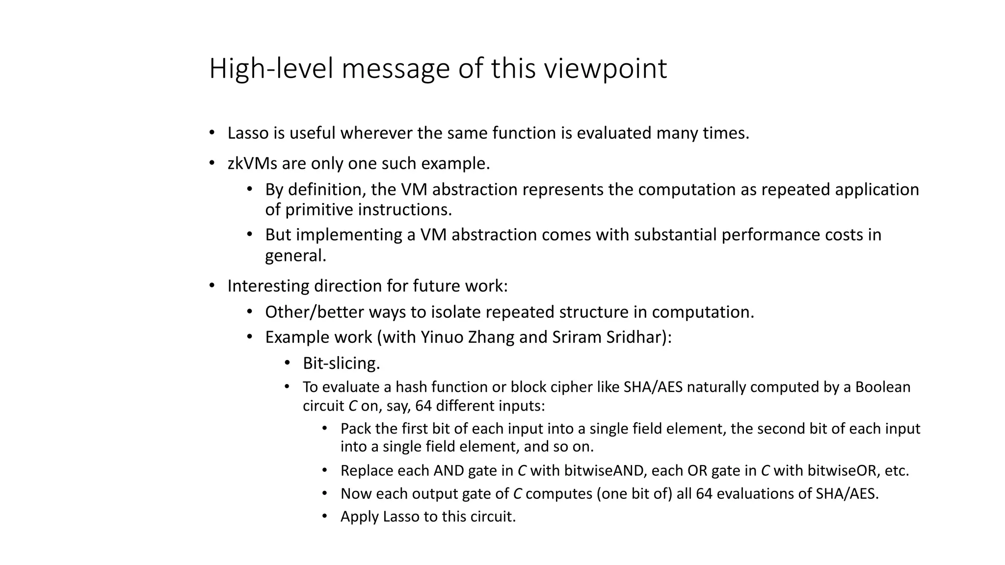 zkStudyClub - Lasso/Jolt (Justin Thaler, GWU/a16z) | PDF