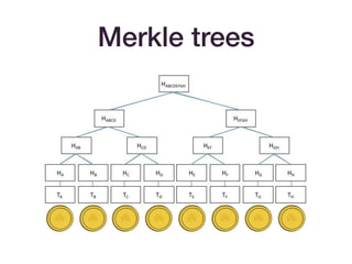Merkle trees
 