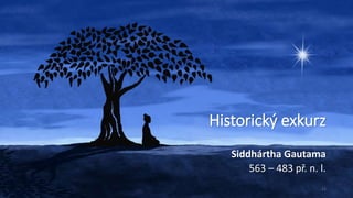 Historický exkurz
Siddhártha Gautama
563 – 483 př. n. l.
11
 