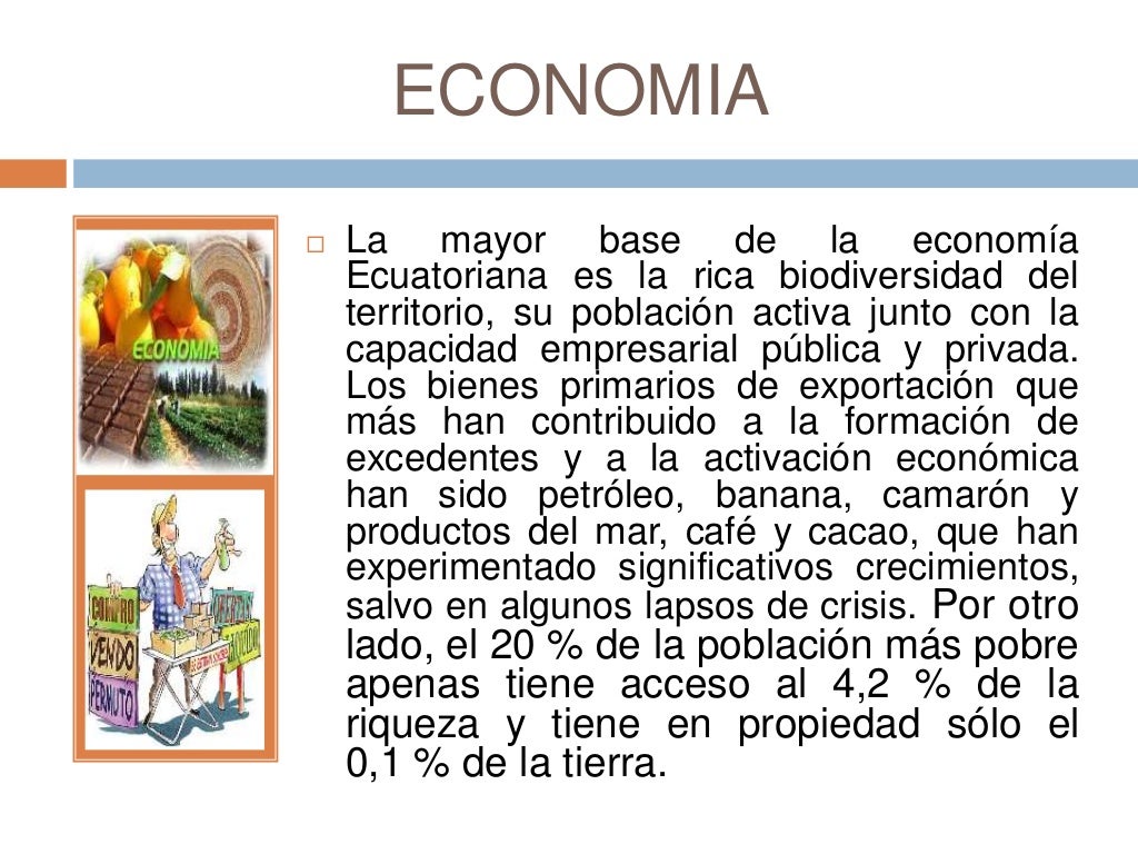 Exposición economia del ecuador