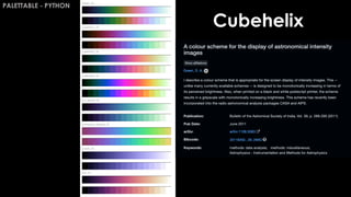 PALETTABLE - PYTHON
Cubehelix
 