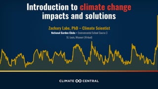 Introduction to climate change impacts and solutions | PDF