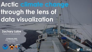 Arctic climate change
through the lens of
data visualization
@ZLabe
Zachary Labe
Postdoc at Princeton/GFDL
15 February 2023
Rider University Visit
NOAA GFDL
 