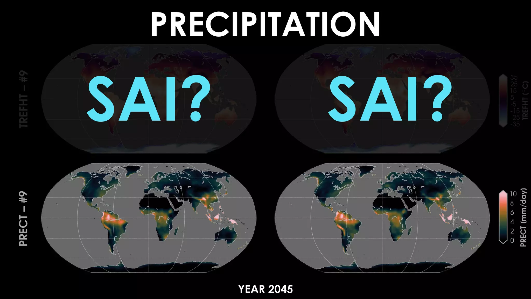 PRECIPITATION
YEAR 2045
SAI? SAI?
 