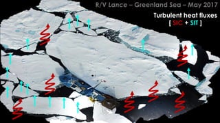 R/V Lance – Greenland Sea – May 2017
Turbulent heat fluxes
[ SIC + SIT ]
 