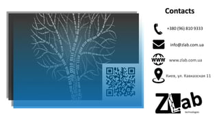 +380 (96) 810 9333
info@zlab.com.ua
www.zlab.com.ua
Contacts
Киев, ул. Кавказская 11
 