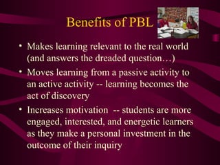 Problem-Based Learning by Zlaikha | PPT