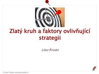 © Libor Friedel, www.liborfriedel.cz
Libor Friedel
Zlatý kruh a faktory ovlivňující
strategii
 