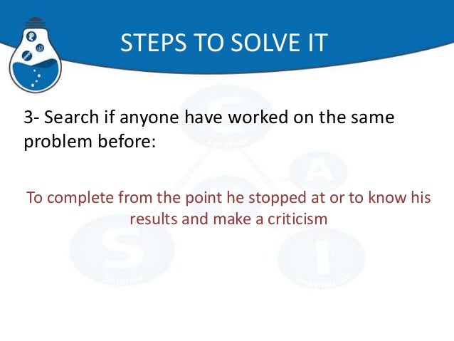 Researcher soft skills "Problem solving"