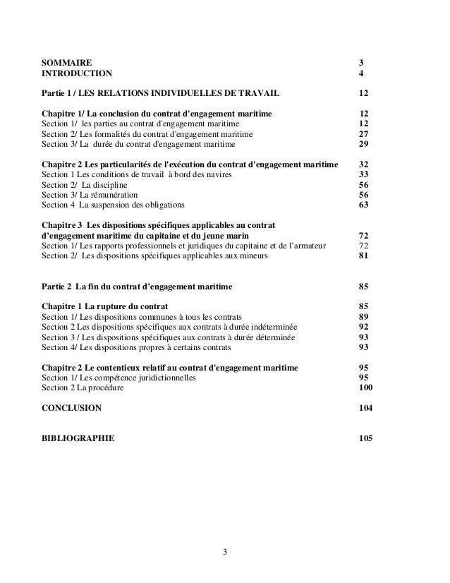 Z Le Contrat D Engagement Maritime