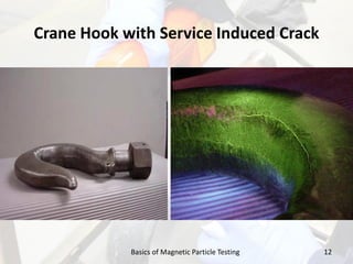 Crane Hook with Service Induced Crack
12Basics of Magnetic Particle Testing
 