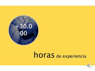 horas de experiencia
+30.0
00
 