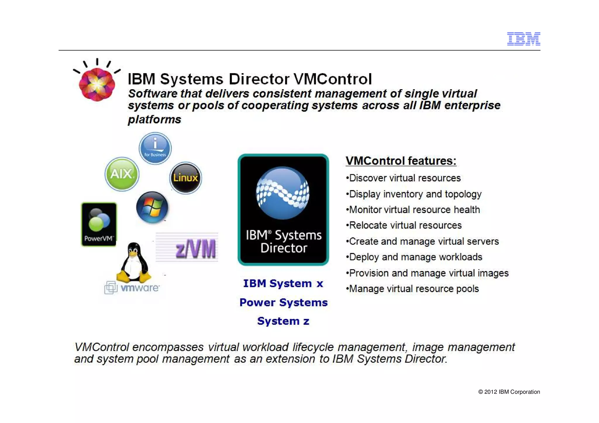 © 2012 IBM Corporation
 