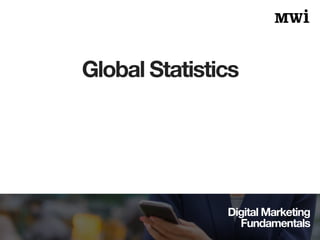 Digital Marketing
Fundamentals
Global Statistics
 