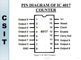 traffic light control using 4017 ic counter & timer 555 | PPTX