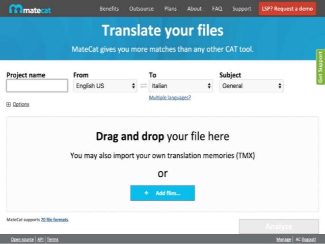 free cat tool translation