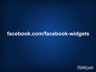 facebook.com/facebook-widgets 