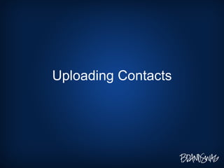 Uploading Contacts 