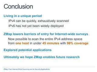 Zmap talk-sec13 | PDF