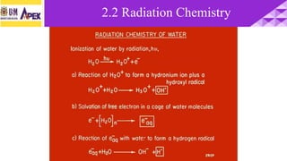 2.2 Radiation Chemistry
 