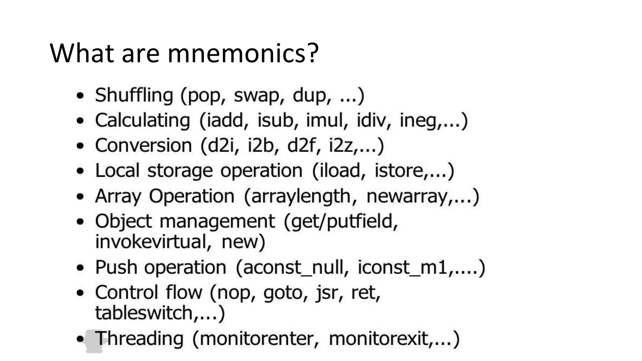 What are mnemonics?
 