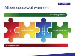 Alleen succesvol wanneer…
 