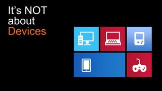 It’s NOT
about
Devices
 