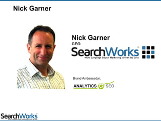 Nick Garner
CEO
Nick Garner
Brand Ambassador:
 